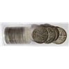 Image 1 : 20 )  CIRCULATED WALKING LIBERTY HALF DOLLARS FROM AN OLD BLUE WHITMAN  ALBUM