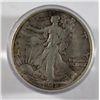 Image 2 : 20 )  CIRCULATED WALKING LIBERTY HALF DOLLARS FROM AN OLD BLUE WHITMAN  ALBUM