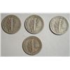 Image 2 : 4 Scarce Date D Mint Mercury Dimes