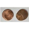 Image 2 : OFF CENTER LINCOLN ONE CENT BU 199? AND BU NO DATE, VERY OFF - CENTER. 2 COINS