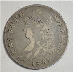 1807 Bust Half Dollar 50/20 variety attractive XF rarely seen this nice