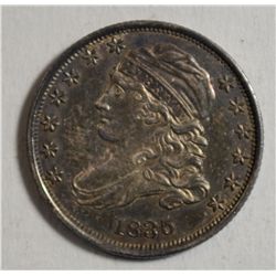 1835 Bust Dime Ch AU58 Most would call Mint State beautiful original tone