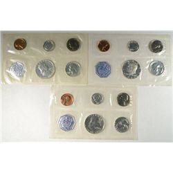 1961, 1963, AND 1964 U.S. PROOF SETS  WITHOUT ENVELOPES