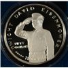 Image 2 : 1990 MARSHALL ISLANDS DWIGHT D. EISENHOWER COMMEMORATIVE SILVER MEDAL