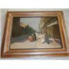 Image 1 : C.M. jelzéssel: SÉTA AZ UTCÁN olaj, vászon j.b.l.: C.M., restaurált, 45 x 60 cm 120000 026...