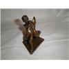 Image 1 : F. BARBEDIENNE: Gyermek libával Bronz szobor, márvány talapzaton, jelezve talpán: F. Barbedienne, mé