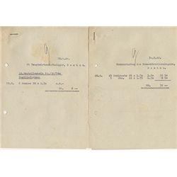 RECEIPTS FROM DACHAU