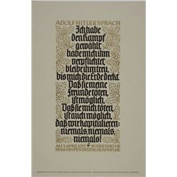 ADOLF HITLER POLITICAL QUOTATION