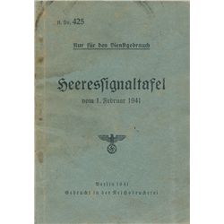 GERMAN ARMY SIGNALS BOOK