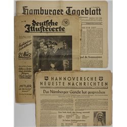 WORLD WAR II GERMAN NEWSPAPERS