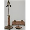 Image 1 : ADOLF HITLER'S MUNICH DESK SET, BLOTTER AND TABLE LAMP