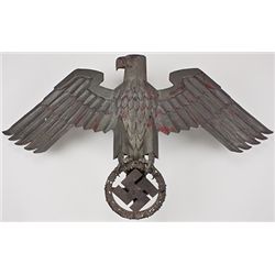 LARGE IRON WEHRMACHT "EAGLE" FROM AN ADMINISTRATION BUILDING