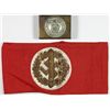 Image 1 : S.A. BELT BUCKLE AND SA SPORTS ARMBAND WITH RZM TAG