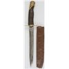 Image 1 : SOLDIER'S FIGHTING KNIFE FASHIONED FROM A CIVIL WAR SABER!