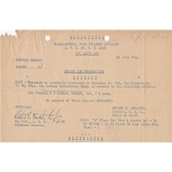 GEN. CHARLES D. W. CANHAM'S COMBAT INFANTRY BADGE