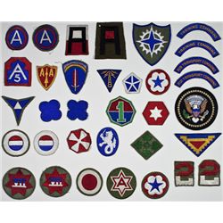 WORLD WAR II AND COLD WAR SHOULDER PATCHES