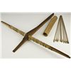 Image 1 : MONTAGNARD CROSSBOW, ARROWS, PUNGEE PIT COVER AND PUNGEE STICKS*