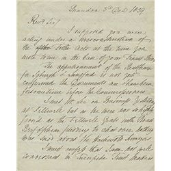 EARLY ENGLISH TURNPIKE LETTER