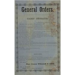 1859 CAMP JUNIATA BROADSIDE