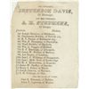 Image 1 : 1861 VIRGINIA JEFFERSON DAVIS AND ALEXANDER STEPHENS BALLOT