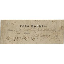 CONFEDERATE RATIONS RECEIPT