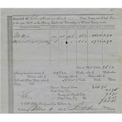 1852 MISSISSIPPI SLAVE TAX