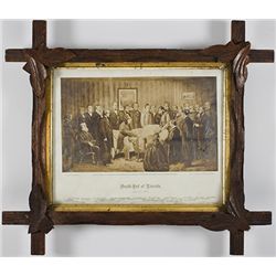 LINCOLN DEATH BED ALBUMEN