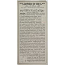 THE WORLD'S FIRST FLIGHT INSURANCE?