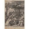 Image 1 : BENJAMIN WEST ENGRAVING OF INDIANS GIVING UP ENGLISH CAPTIVES