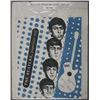 Image 1 : THE BEATLES DRESS MATERIAL SAMPLE DISPLAY, 1964