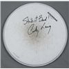 Image 1 : CORKY LAING SIGNED & STAGE-USED DRUMHEAD #2