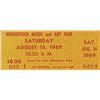 Image 1 : UNUSED ORGINAL WOODSTOCK TICKET