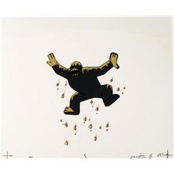 Original Animation Raining Rocks Herculoids Art Cel