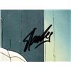 Image 3 : Signed Stan Lee Orig Animation Cel Background X-Men Art