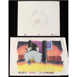 Donald Duck Cel Animation Original No Respect Drawing