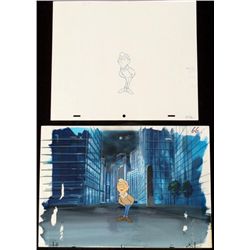 Merv Griffin Animation Background Orig Drawing Cel Art