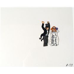 Original Stop Screaming Animation Bride and Groom Cel