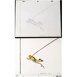 Herculoids Original Cel Hold On Animation Drawing