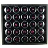 Image 1 : Tray of 25 Ruby Gemstones Totaling 62.16 Carats