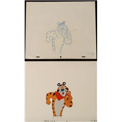 Tony the Tiger Drawing Animation Sucker Original Cel