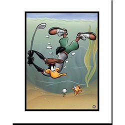 Looney Tunes Original Giclee Underwater Daffty Art