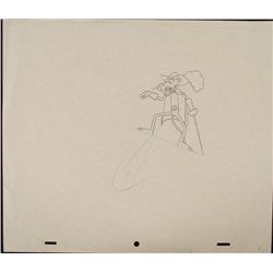 Original Animation Drawing Pink Panther Sword Show Art