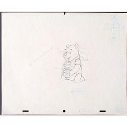 Winnie the Pooh Original Animation In Heaven Drawing