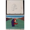 Image 1 : Dastardly Orig Animation Cel Background Drawing Signed