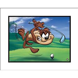 Art Giclee Original Looney Tunes Tee-Off Taz