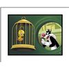 Image 1 : Looney Tunes Original Giclee Bird in a Guilty Cage Art