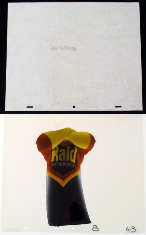 Drawing Animation Cel Original Raid Ant Commercial Art