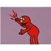 Image 2 : Production Cel Original Elmo Background Arm Up Red