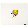 Image 1 : Animation Original Pull Shoe Off Cel SpongeBob Sock Art
