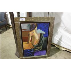 PHEONIX ART "LOST IN THOUGHT" PAINTED CANVAS